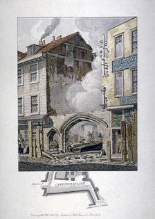 Priory of Holy Trinity or Christchurch, Creechurch Lane, City of London, 1815.  Artist: Robert Blemmell Schnebbelie
