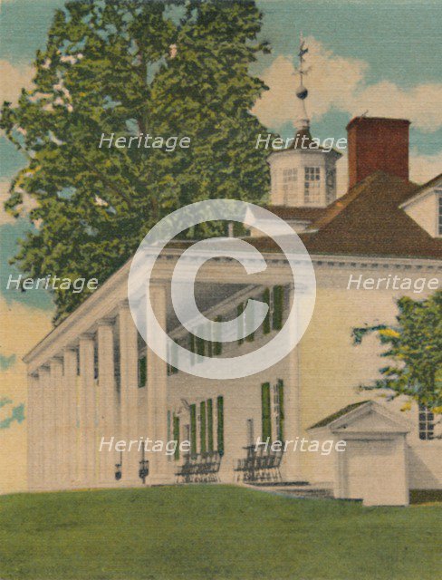 'The Mansion, river elevation', 1946. Artist: Unknown.