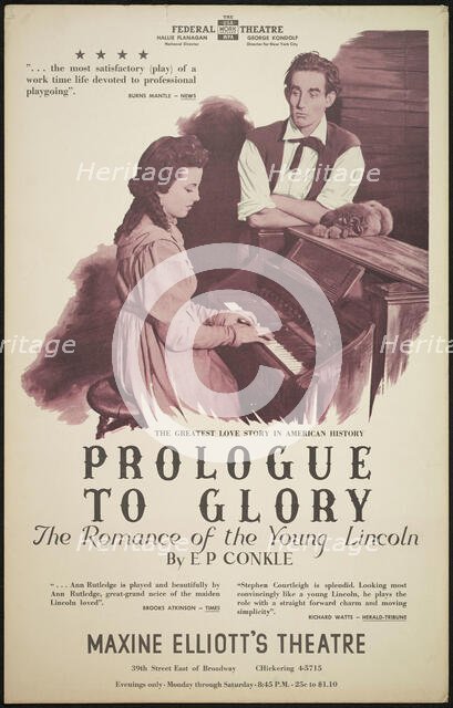 Prologue to Glory, New York, 1938. Creator: Unknown.