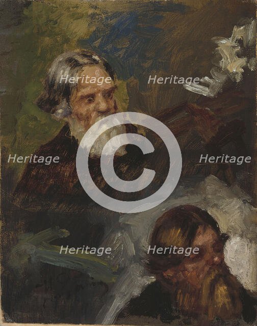 Two Peasants, study. Creator: Il'ya Repin.