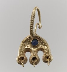 Earring, Byzantine, 6th-7th century. Creator: Unknown.
