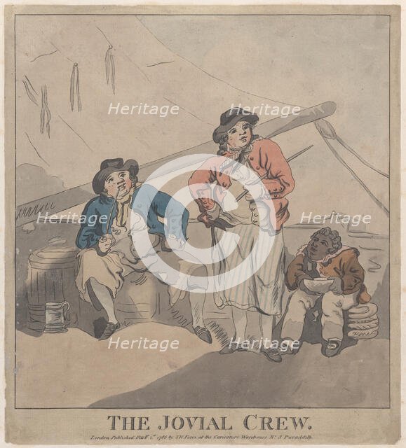 The Jovial Crew, October 1, 1786., October 1, 1786. Creator: Imitator of Thomas Rowlandson.