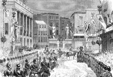 The Royal Entry into London: the procession at the foot of Regent-Street, 1874. Creator: Unknown.