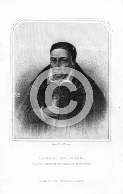 George Buchanan, Scottish historian and humanist scholar, (1870).Artist: S Freeman