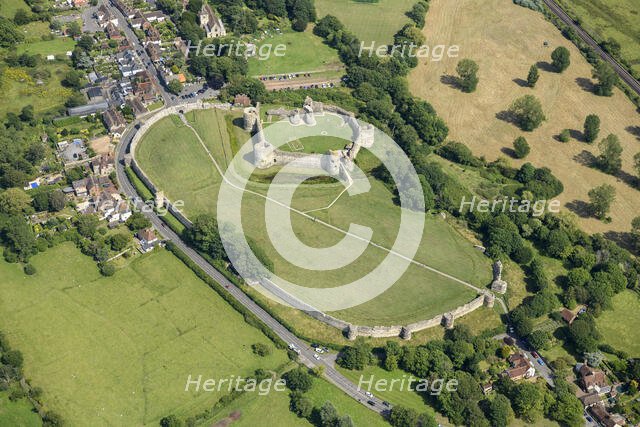 Pevensey Castle, Pevensey, East Sussex, 2024. Creator: Damian Grady.
