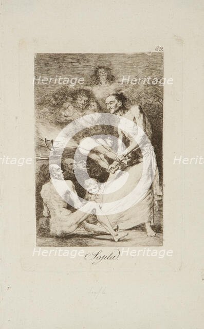 Blow (Sopla), 1799. Creator: Francisco Goya.