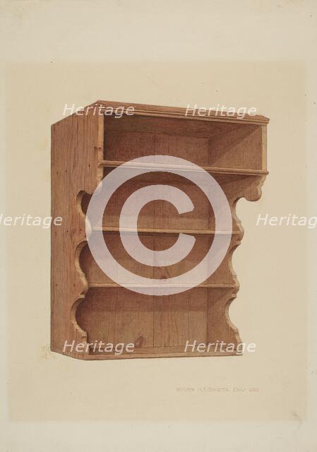 Hanging Shelf, c. 1939. Creator: William H Edwards.