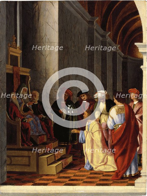 Saint Joseph before the High priest. Artist: Lotto, Lorenzo (1480-1556)