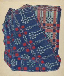 Coverlet, 1935/1942. Creator: Unknown.