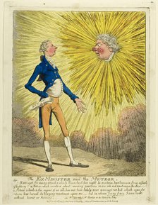 The Ex-Minister and the Meteor, published April 13, 1804. Creator: Charles Williams.