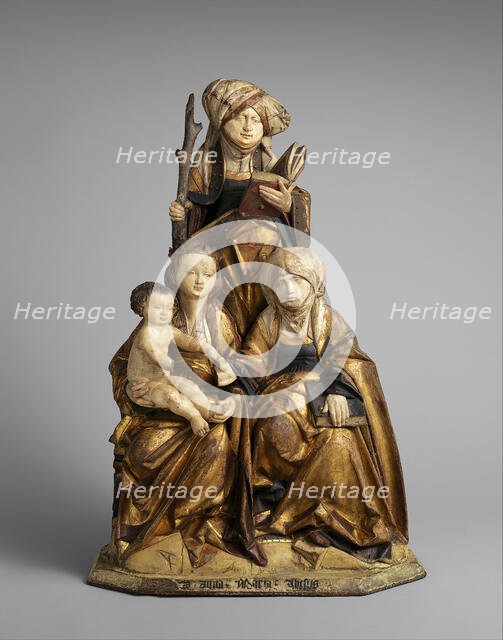 The Virgin and Child, Saint Anne, and Saint Emerentia, German, 1515-30. Creator: Unknown.