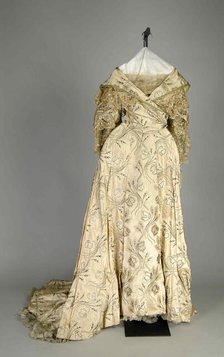 Evening dress, French, 1883-96. Creator: Rouff.
