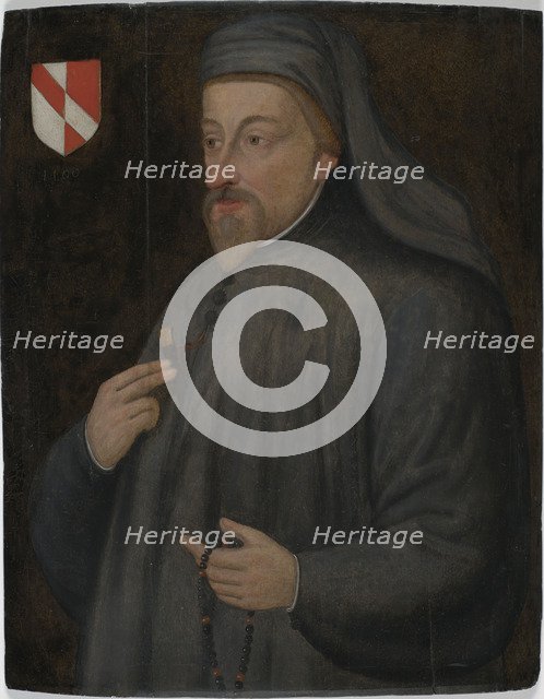 Portrait of Geoffrey Chaucer, Early 17th cen..