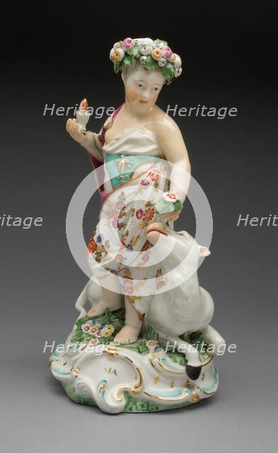 Allegorical Figure of Asia, Derby, 1770/80. Creator: Derby Porcelain Manufactory England.