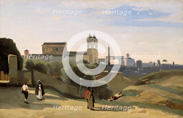 Monte Pincio, Rome, 1840/50. Creator: Jean-Baptiste-Camille Corot.