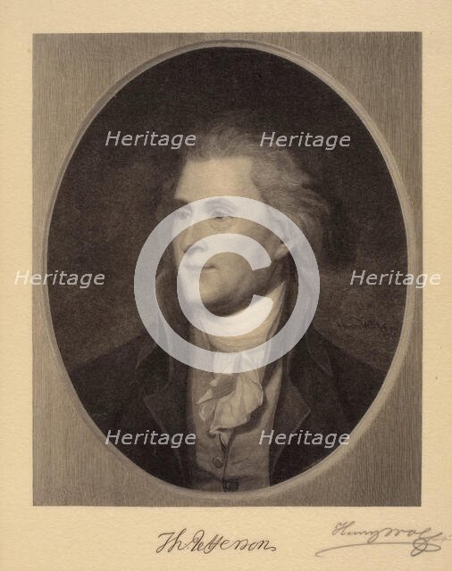 Portrait of Thomas Jefferson, 1901. Creator: Henry Wolf.
