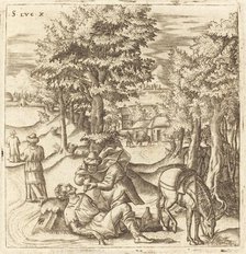 The Good Samaritan, probably c. 1576/1580. Creator: Leonard Gaultier.