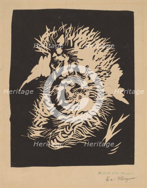Bärtiger Mann, 1912. Creator: Morgner, Wilhelm.