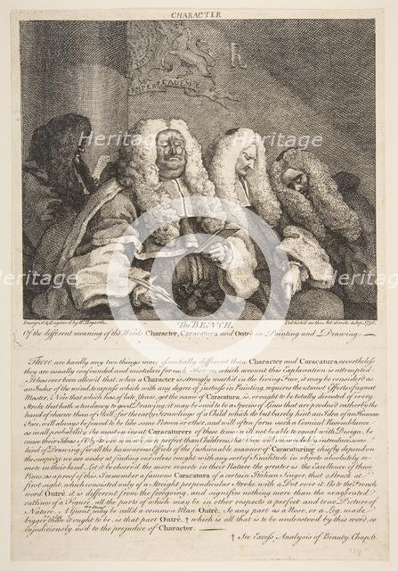 The Bench, September 1758. Creator: William Hogarth.