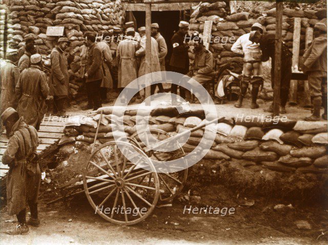 First-aid post, Ablain-Saint-Nazaire, Northern France, c1914-c1918. Artist: Unknown.