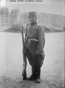 French soldier in service uniform, between c1914 and c1915. Creator: Bain News Service.
