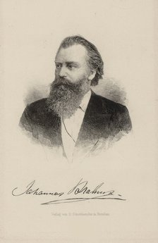 Portrait of the composer Johannes Brahms (1833-1897), 1870.