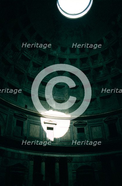 Interior of the Pantheon, Rome, Italy. Artist: Unknown
