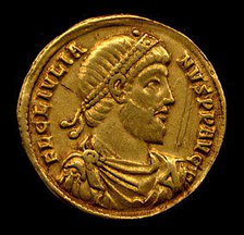Gold Solidus of Julian (361-63), Byzantine, 361-363. Creator: Unknown.