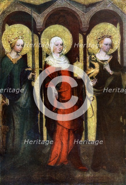 Painting on the reverse of the Trebon Altarpiece, c1380 (1955).Artist: Master of the Trebon Altarpiece