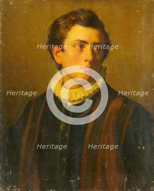 Portrait of a Young Man with a White Starched Collar, 1860-1890. Creator: Unknown.