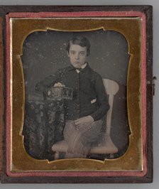 Untitled (Portrait of a Seated Boy), 1847. Creator: Unknown.