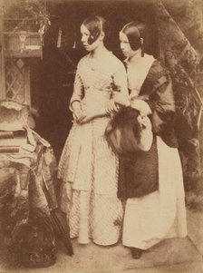 Miss Ellen and Miss Agnes Milne, 1843-1848. Creator: Hill & Adamson.