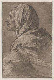 Head of a woman, ca. 1758. Creator: Lambert-Sigisbert Adam.