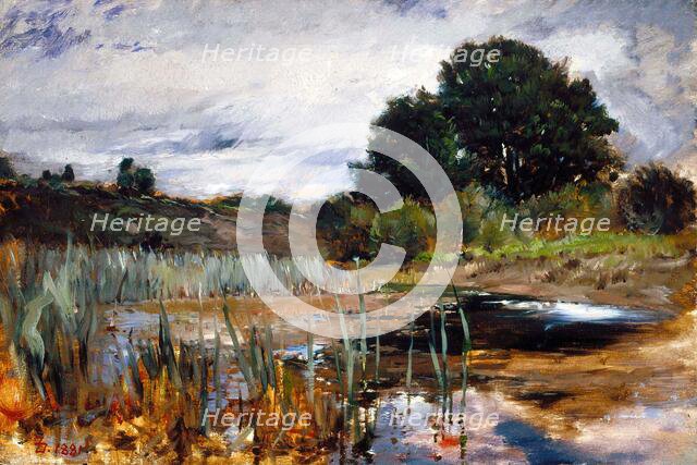 Polling Landscape, 1881. Creator: Frank Duveneck.