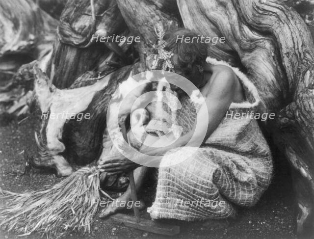 The fire drill-Koskimo, c1914. Creator: Edward Sheriff Curtis.