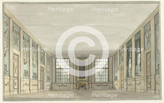 Design for a theater decor of an interior, 1779. Creator: Pieter Barbiers.