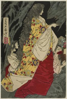 Supernatural Beings at Shirazunoyabu in Yawata, 1881. Creator: Tsukioka Yoshitoshi.