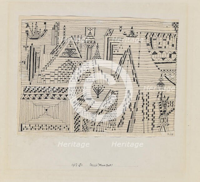 Beride (Water Town), 1927. Creator: Klee, Paul (1879-1940).