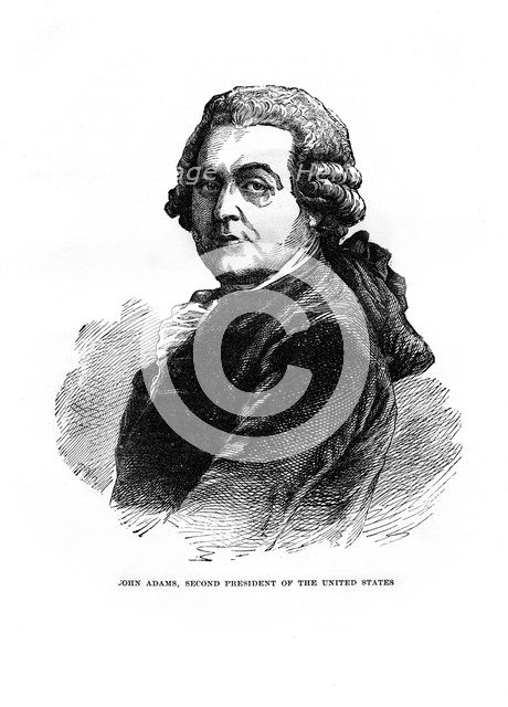 John Adams, the second President of the United States, 1872. Artist: Unknown