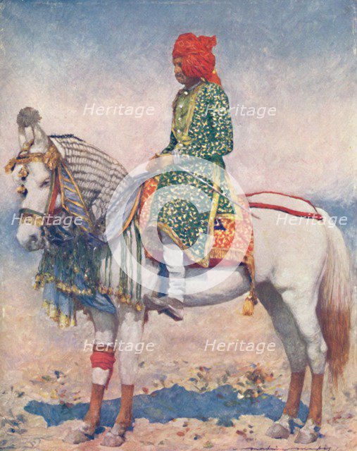 'A Performing Horse from the Alwar State', 1903. Artist: Mortimer L Menpes.
