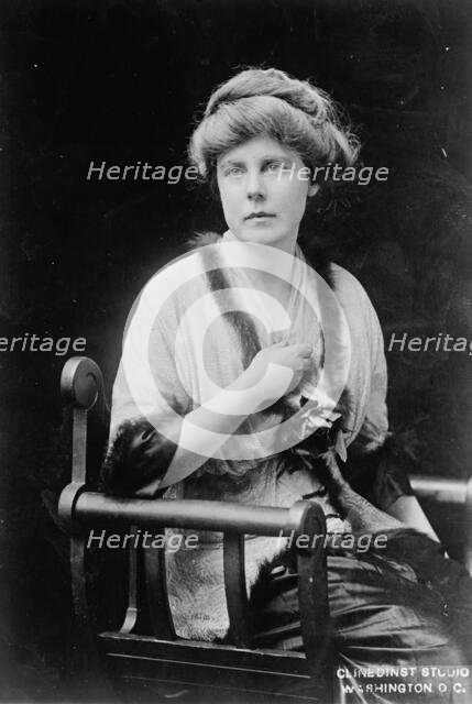 Miss Lucy Burns of C.U.W.S., 1913.  Creator: Harris & Ewing.