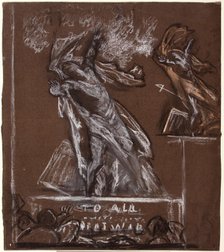 Figure Study for a War Memorial, c1920. Creator: Christopher Williams.