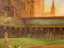 Lincoln Cathedral - The Cloisters, 1880. Creator: Edward R Taylor.