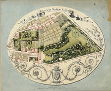 Plan of the Montreuil Estate of Madame Elisabeth, 1788. Artist: Huvé, Jean-Jacques (1742-1808)