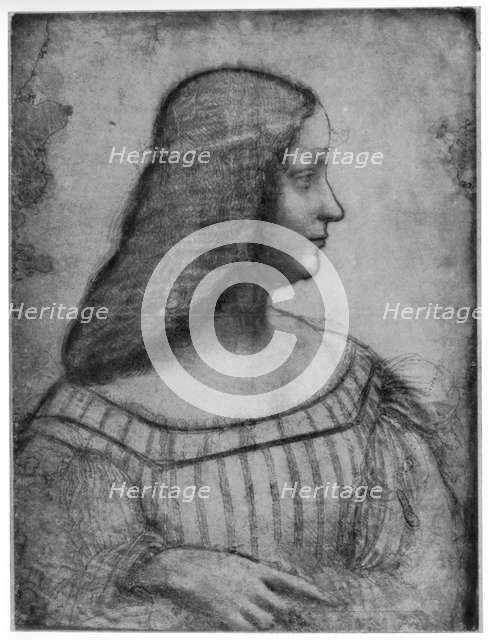 Portrait of Isabella d'Este, 1500 (1954).Artist: Leonardo da Vinci