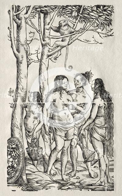 Hottentots with herd. Creator: Hans Burgkmair (German, 1473-1531).