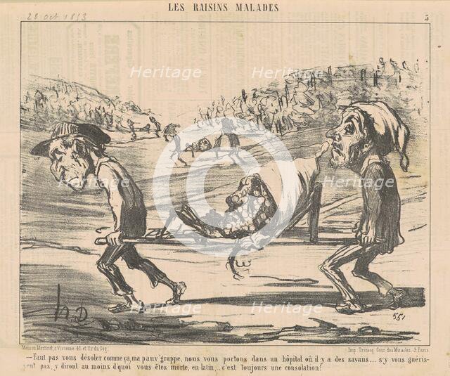 Faut pas vous désoler comme ca ..., 19th century. Creator: Honore Daumier.