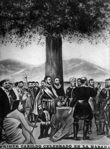 The First Cabildo, (1519), 1920s. Artist: Unknown