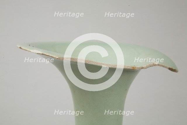 Longquan celadon gu vase, 12th century. Artist: Unknown.