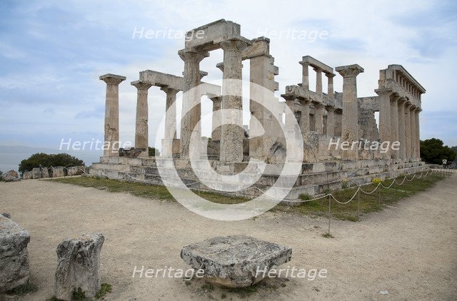 The Temple of Aphaea, Aegina, Greece. Artist: Samuel Magal